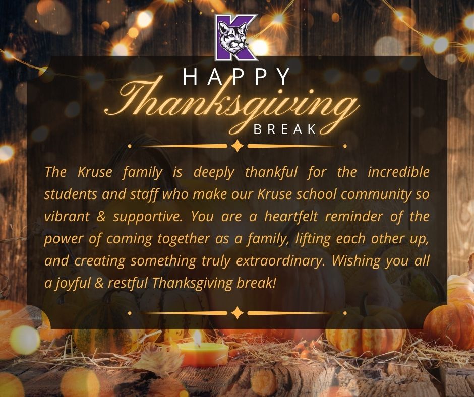 Happy Thanksgiving Break!