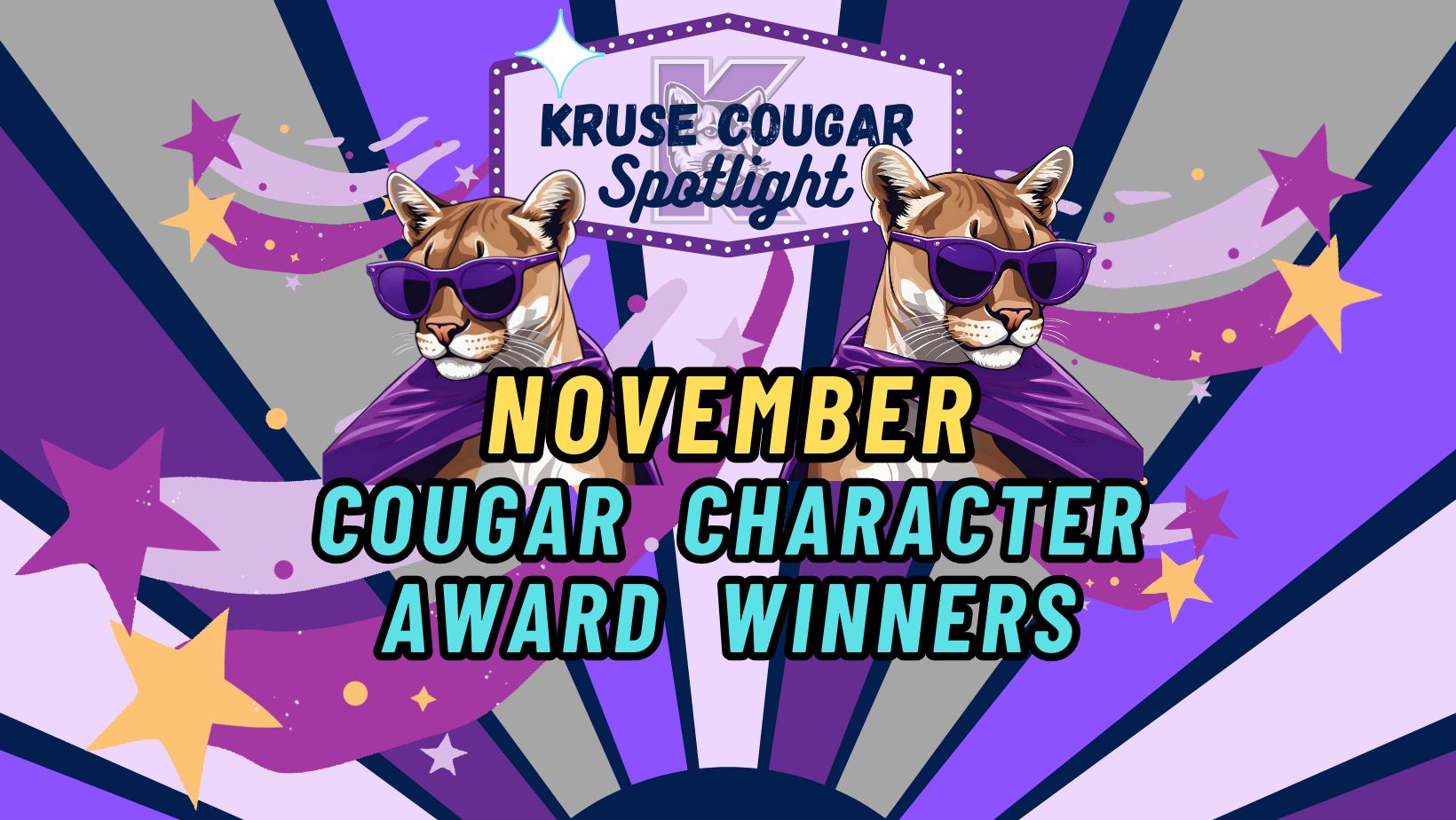 November Cougar Award Winners