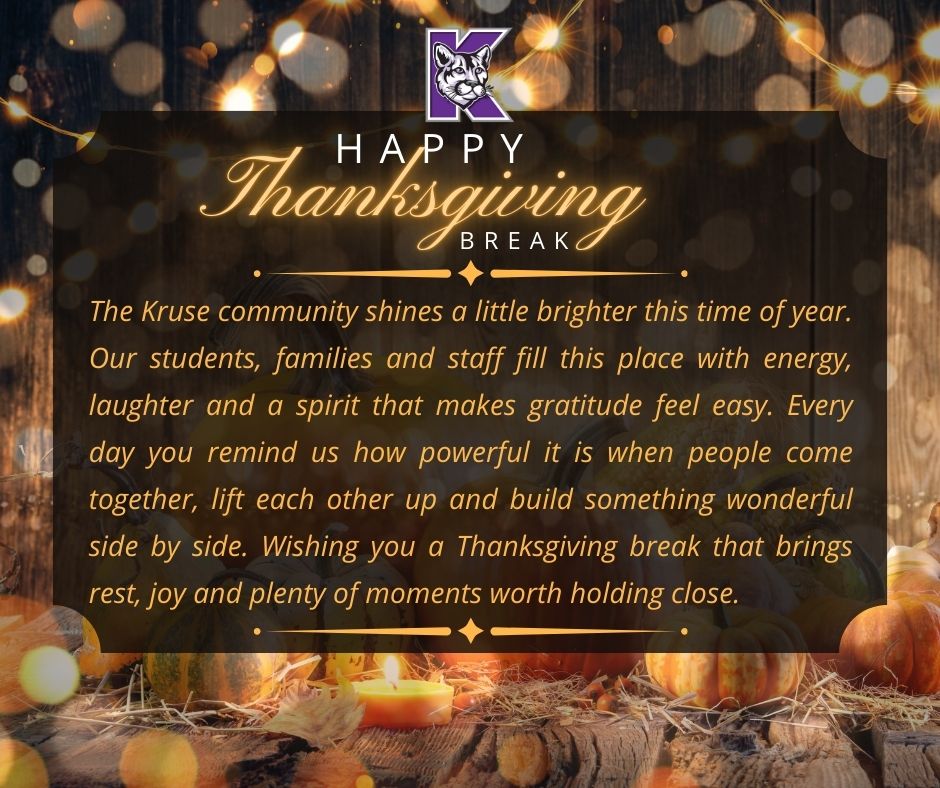 Happy Thanksgiving Break!