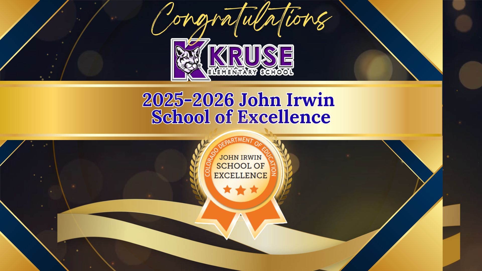 Kruse Won The John Irwin Award!