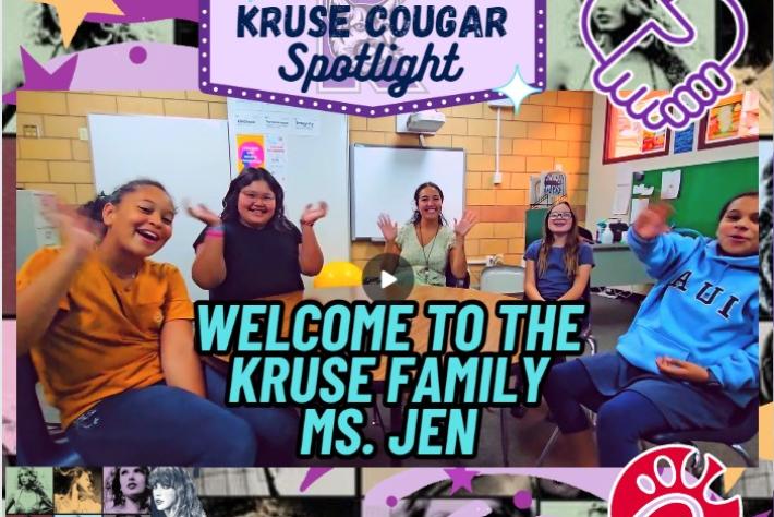 Welcome to the Kruse Family Ms. Jen!