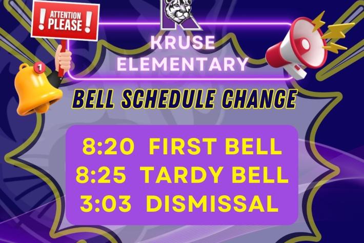 NEW Bell Schedule for 24-25